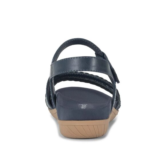 Baretraps Women's Jalen Asymmetrical Flat Sandals Navy Size 8M - Picture 3 of 5